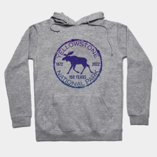 Yellowstone Moose Design for 150 Year Anniversary Hoodie